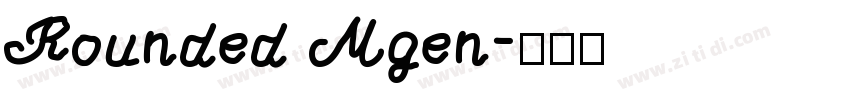 Rounded Mgen字体转换